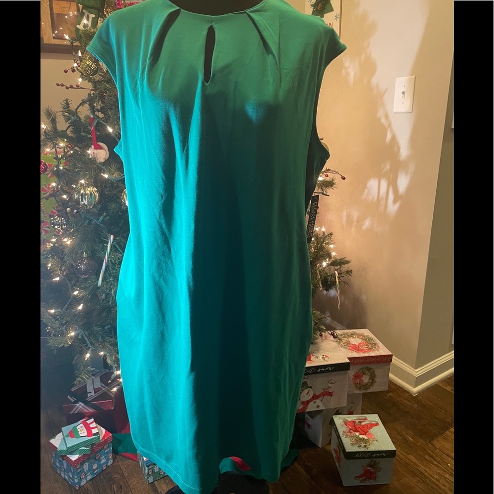 Dark green dress